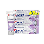 Crest 3D White Brilliance Teeth Whitening Toothpaste, Vibrant Peppermint (3.5 oz, Pack of 3)