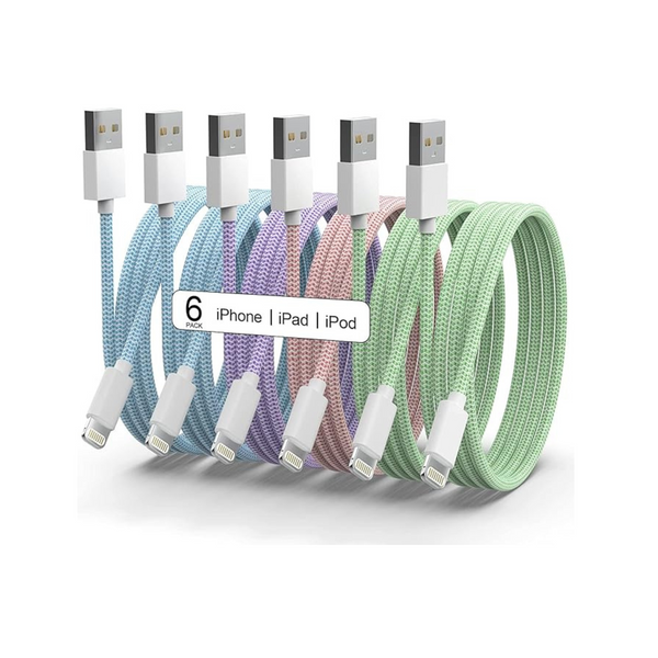 6-Pack iPhone Charger Cord