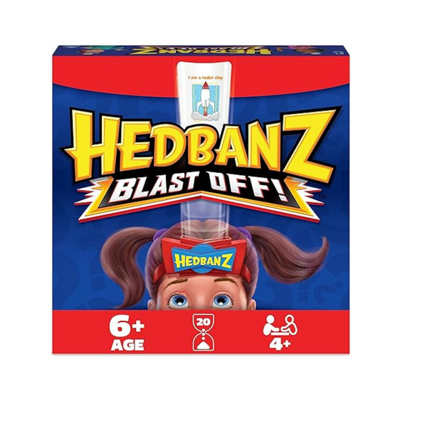 Hedbanz Blast Off! Guessing Game with 25 Bonus Cards