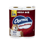 12 Mega Rolls [= 48 Reg Rolls] of Charmin Ultra Strong Toilet Paper