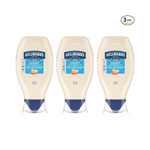 Hellmann’s Light Mayonnaise, Pack of 3 Squeeze Bottles, 20 oz