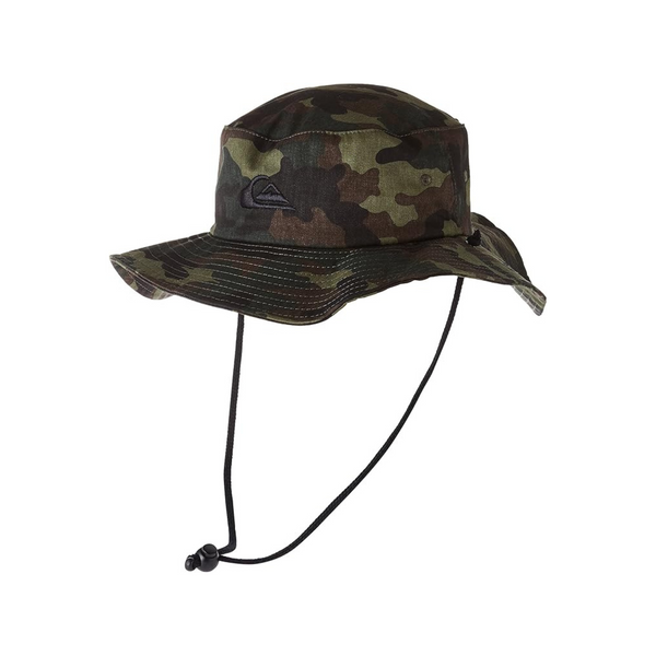 Quiksilver Bushmaster - Gorro de protección solar para hombre (camuflaje)