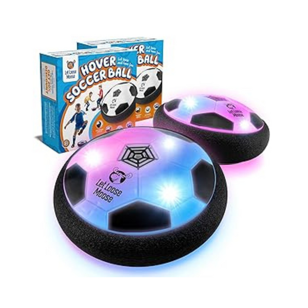 Let Loose Moose Set of 2 Light Up LED Hover Soccer Balls