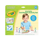 Crayola Washable Dot Markers Activity Set, 30 Toddler Coloring Pages & 4 Washable Markers