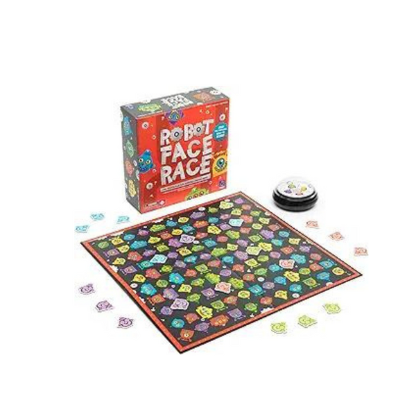 Educational Insights Robot Face Race, Fast Paced Color Recognition Matching Game