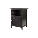 Winsome Wood Henry Accent Table, Black, 19-Inch