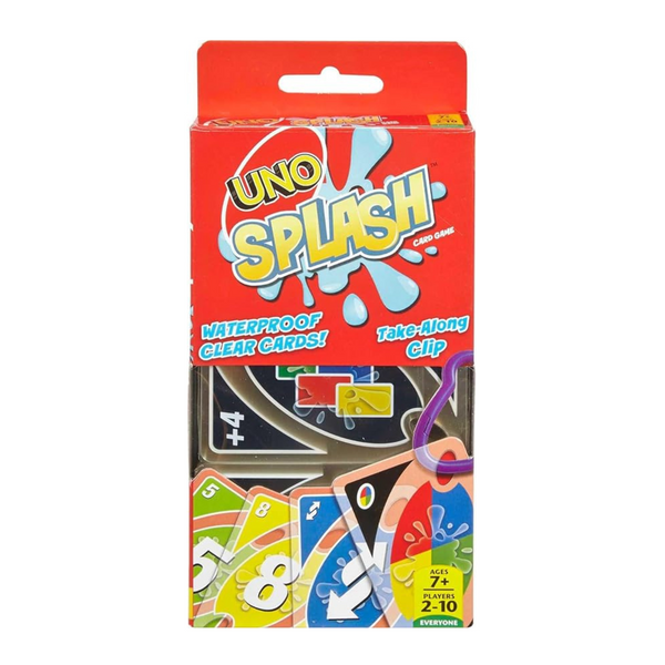 Mattel Games UNO Splash Card Game with Waterproof Cards