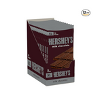 HERSHEY'S Barras de chocolate con leche XL (12 barras, 16 piezas, OU-D)