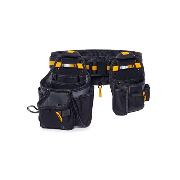 ToughBuilt: Carpenter Tool Belt w/ Pockets & 2 Hammer Holders