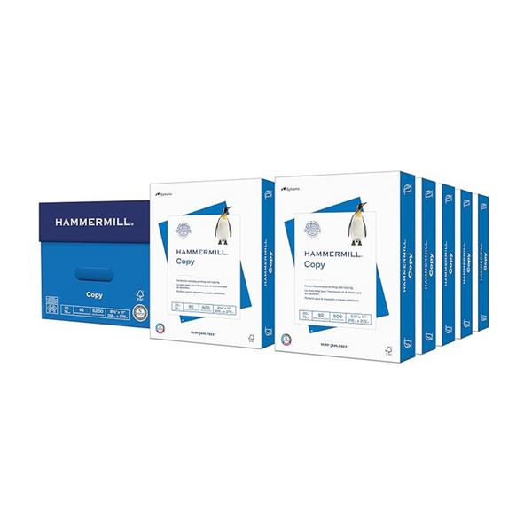 Hammermill 20 lb Copy Paper, 8.5 x 11 (10 Ream, 5,000 Sheets)