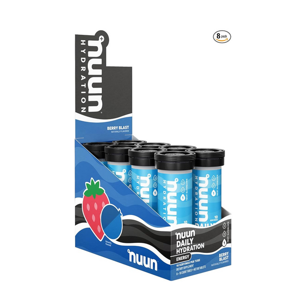 80 tabletas de bebida de electrolitos de hidratación Nuun Energy + cafeína 