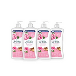 4 Bottles Of 21oz St. Ives Smoothing Hand & Body Lotion With Rose And Argan Oil