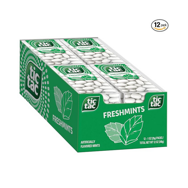 Mentas para el aliento Tic Tac Freshmint, paquete de 12