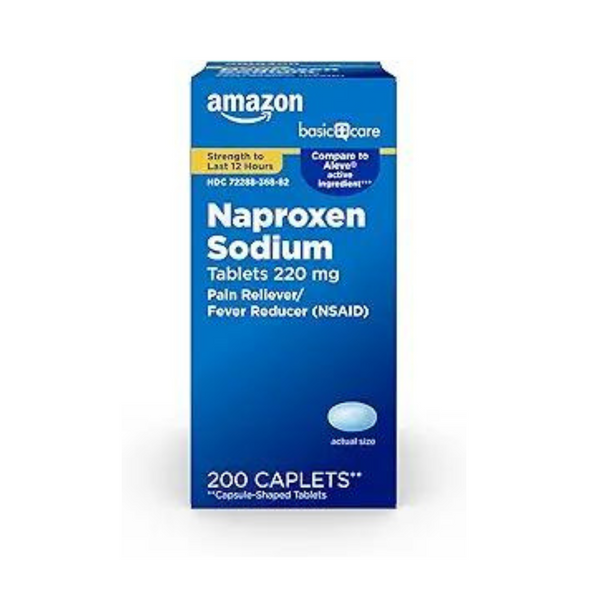 200 tabletas de naproxeno sódico de 220 mg de Amazon Basic Care en