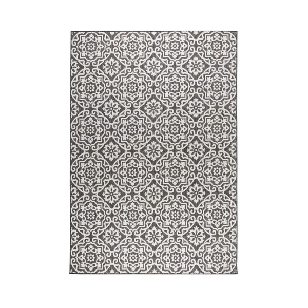 Nicole Miller Patio Country Danica Alfombra para interior/exterior (negro/gris)