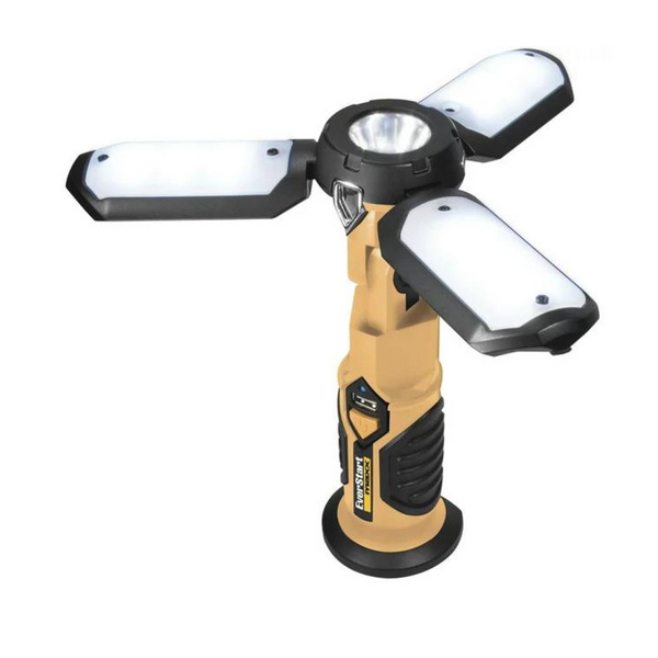 9" EverStart 600-Lumen Portable LED Folding Work Light w/ USB Power