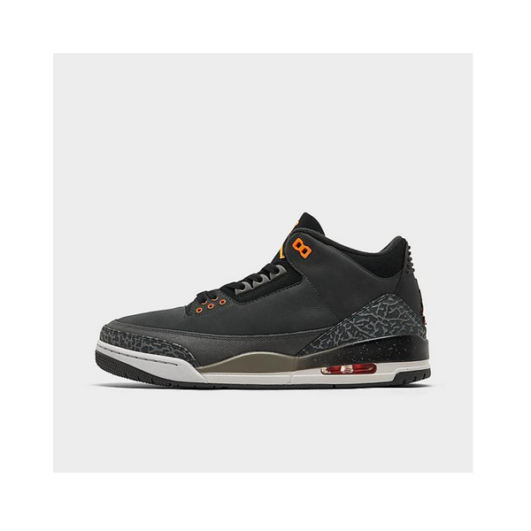 Zapatillas de baloncesto Air Jordan Retro 3 (estadio nocturno/naranja total/negro)