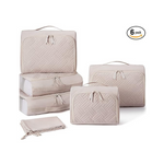 6 Pack Soft Packing Cubes For Suitcases