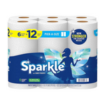 6 Double (12 Regular) Rolls Of Sparkle Pick-A-Size Paper Towels