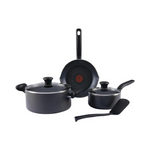 T-fal Initiatives 6 Piece Nonstick Cookware Set, Dishwasher & Oven Safe 350F