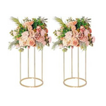 Set of 2 Gold Wedding Flower Stands