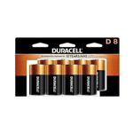 Pilas Duracell Coppertop D, paquete de 8 unidades