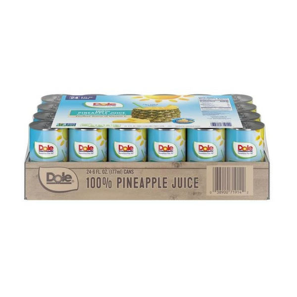 24-Count 6-Oz Dole All Natural 100% Pineapple Juice Cans