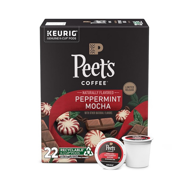 22-Count Peet's Coffee K-Cup Pods for Keurig Brewers