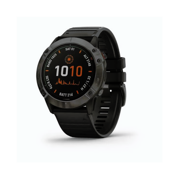 Garmin fenix 6X Pro Solar Multisport GPS Reloj inteligente solar (Gris carbono titanio)