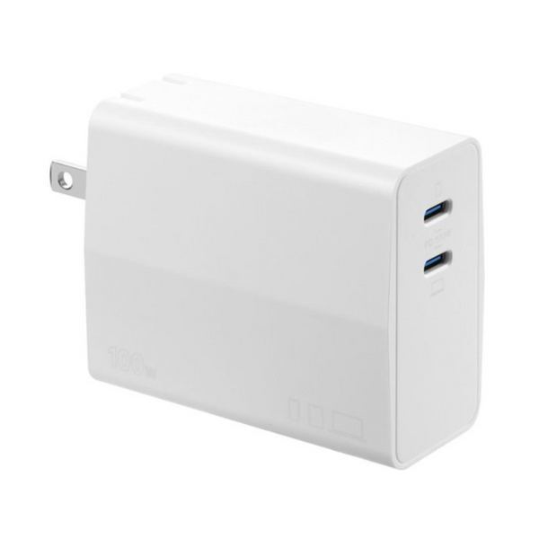 Cargador de pared compacto USB-C de doble puerto de 100 W Insignia