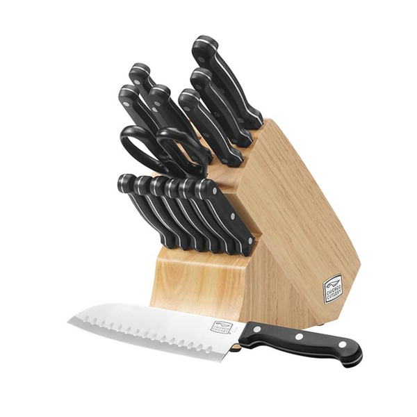 Chicago Cutlery Essentials 15 Piece Stainless Steel Kitchen Knife Set