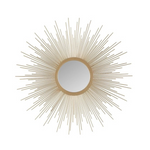 Madison Park Wall Décor Fiore Metal Sunburst Mirror (29.5″ Diameter)