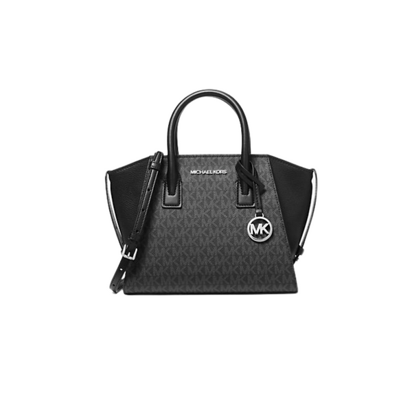 Michael Kors Bolso satchel Avril pequeño con logo y cremallera superior