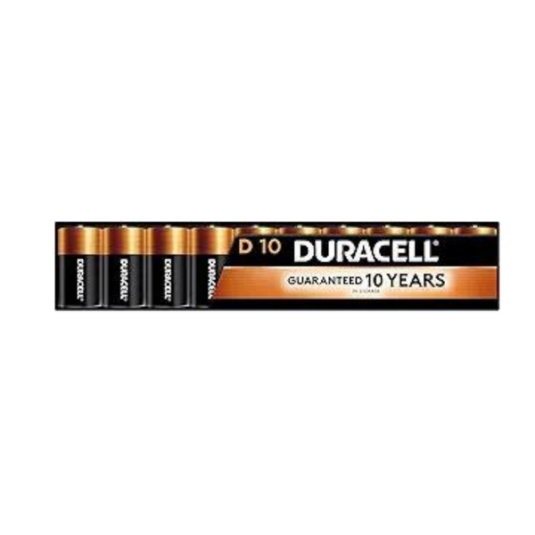 10-Count Duracell Coppertop D Batteries