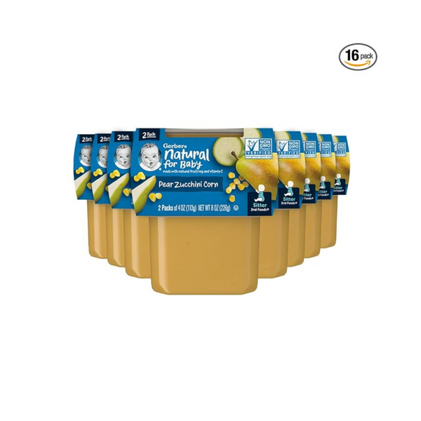 16 Tubs of Gerber 2nd Foods Baby Foods (4 Ounce Tubs)