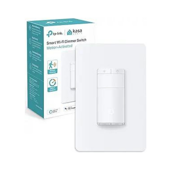 Interruptor de luz con sensor de movimiento unipolar Kasa Smart Wi-Fi con atenuador