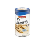 Lata de obleas rellenas de crema Pepperidge Farm Pirouette de 13.5 oz (vainilla francesa)