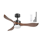 52" Ensenior Reversible Ceiling Fan w/ LED Light & Remote Control (Various)