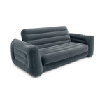 Intex Inflatable Pull-Out Sofa with Built-in Cupholder and Velvety Surface