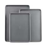 3-Piece GoodCook Nonstick Steel Cookie Sheet Set