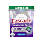 62 cápsulas de detergente para lavavajillas Cascade Platinum Plus ActionPacs (fresco)