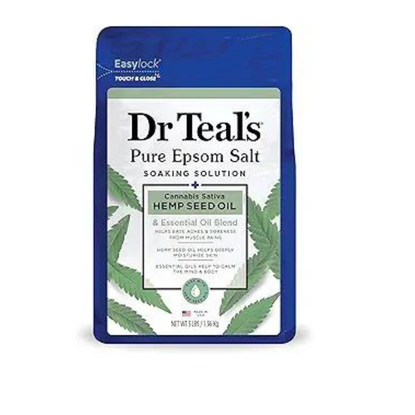 Dr. Teal’s Hemp Seed Oil Soaking Solution 3 Pound Bag