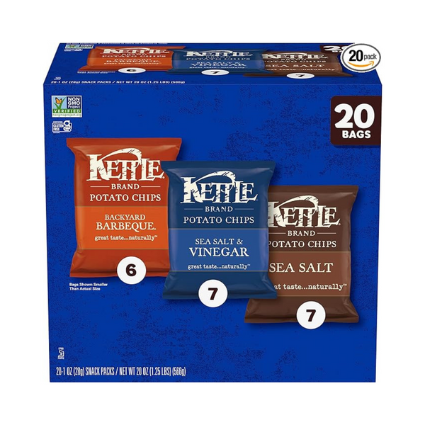 Kettle Brand Potato Chips Variety Pack, 20 Ct