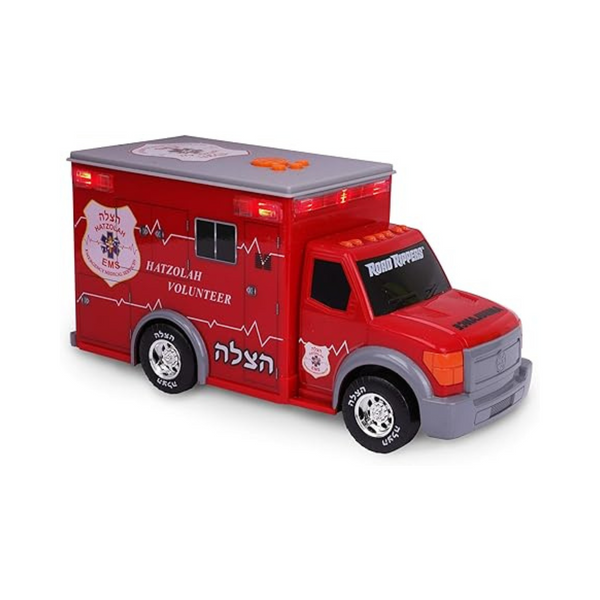 Playkidz Motorized Hatzalah Truck for Kids with Light & Siren