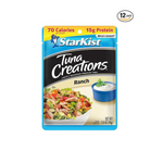 Paquete de 12 bolsas StarKist Tuna Creations de 2.6 oz (rancho)