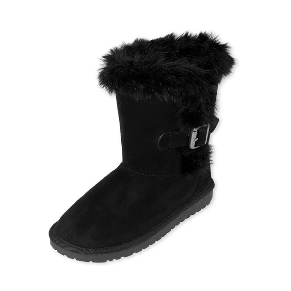 The Children's Place Girls' Warm Lightweight Winter Boots (Onyx, Select Sizes)