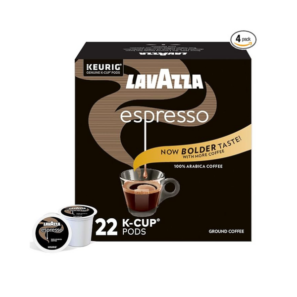 4-Pk 22-Ct Lavazza Espresso Italiano Single-Serve Coffee K-Cups (Medium Roast)