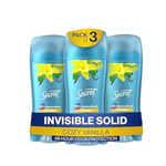 Paquete de 2 antitranspirantes y desodorantes secretos para mujeres, aroma de vainilla sólido invisible de 48 horas, 2.6 oz (paquete de 3)