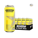 Paquete de 12 bebidas energéticas hidratantes Rockstar Recovery de 16 onzas (limonada)