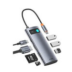 Estación de acoplamiento para computadora portátil Baseus 7 en 1 USB-C con PD de 100 W y HDMI 4K